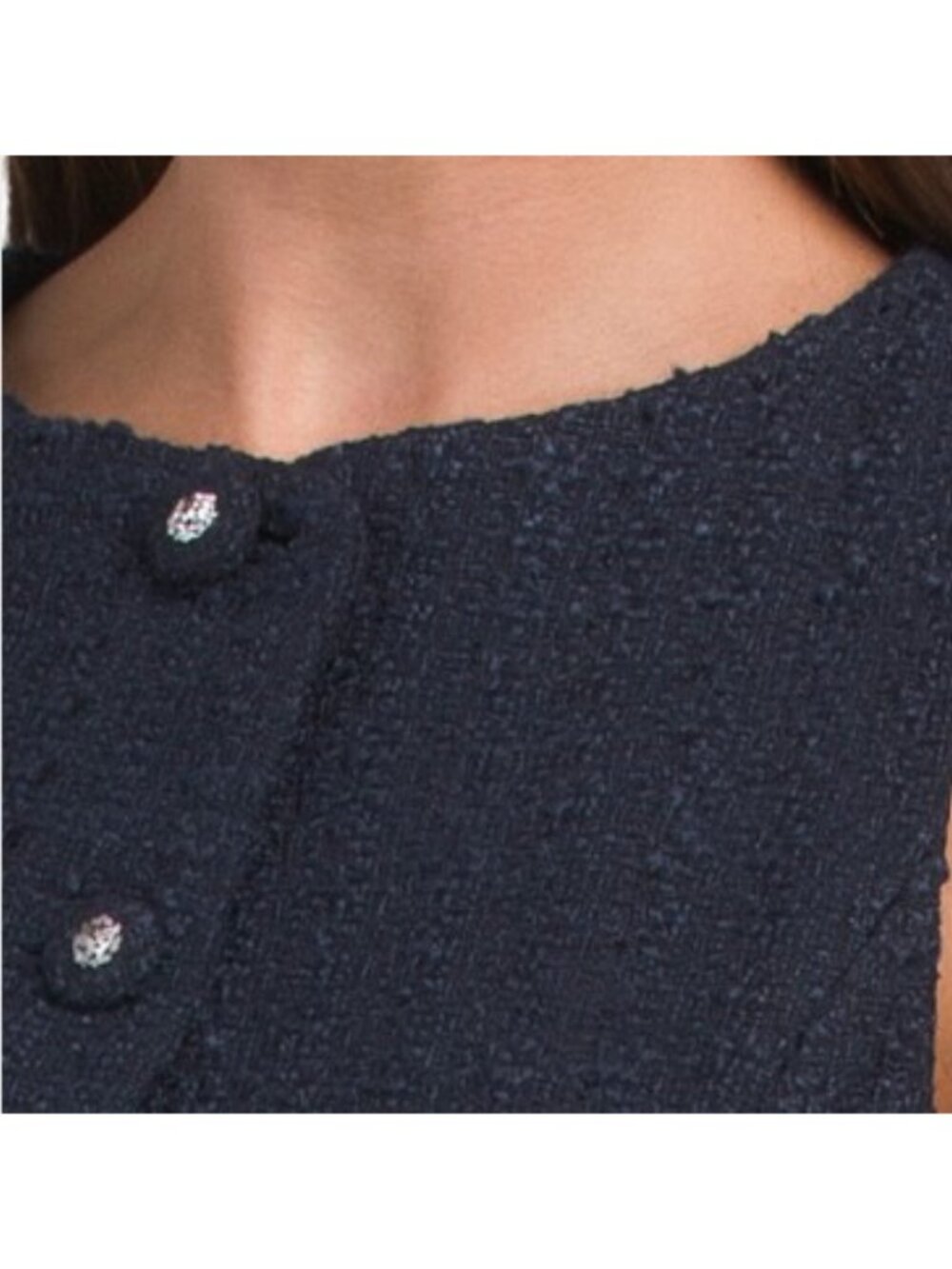 ENDLESS ROSE Tweed Buttoned Vest - Picture 3 of 4